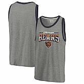 Chicago Bears NFL Pro Line by Fanatics Branded Throwback Collection Season Ticket Tri-Blend Tank Top - Heathered Gray